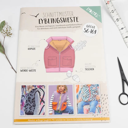 Schnittmuster Lyblingsweste Gr. 56-164 - Stoff bei elli&else