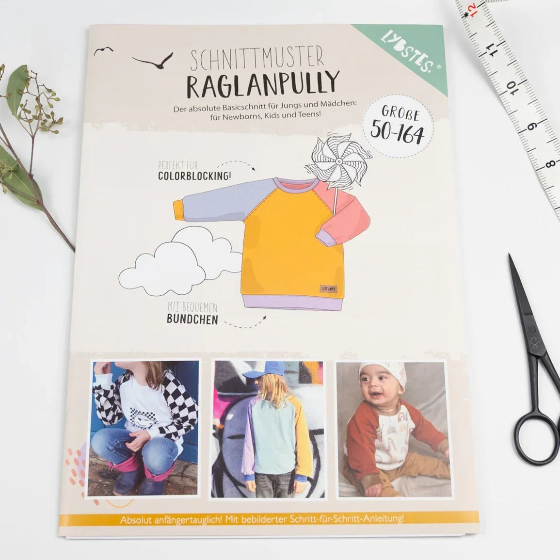 Schnittmuster Raglanpully Gr. 50-164 - Stoff bei elli&else