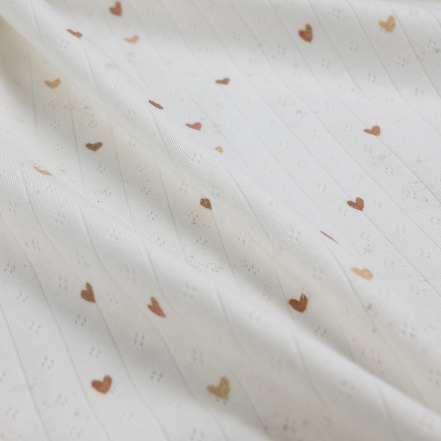 Pointelle Jersey Herzen von Family Fabrics - elli&else