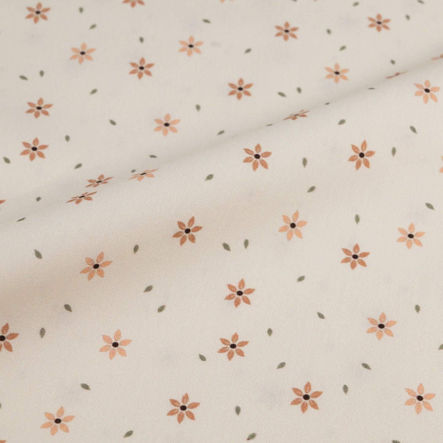 Popeline Sternblumen creme
