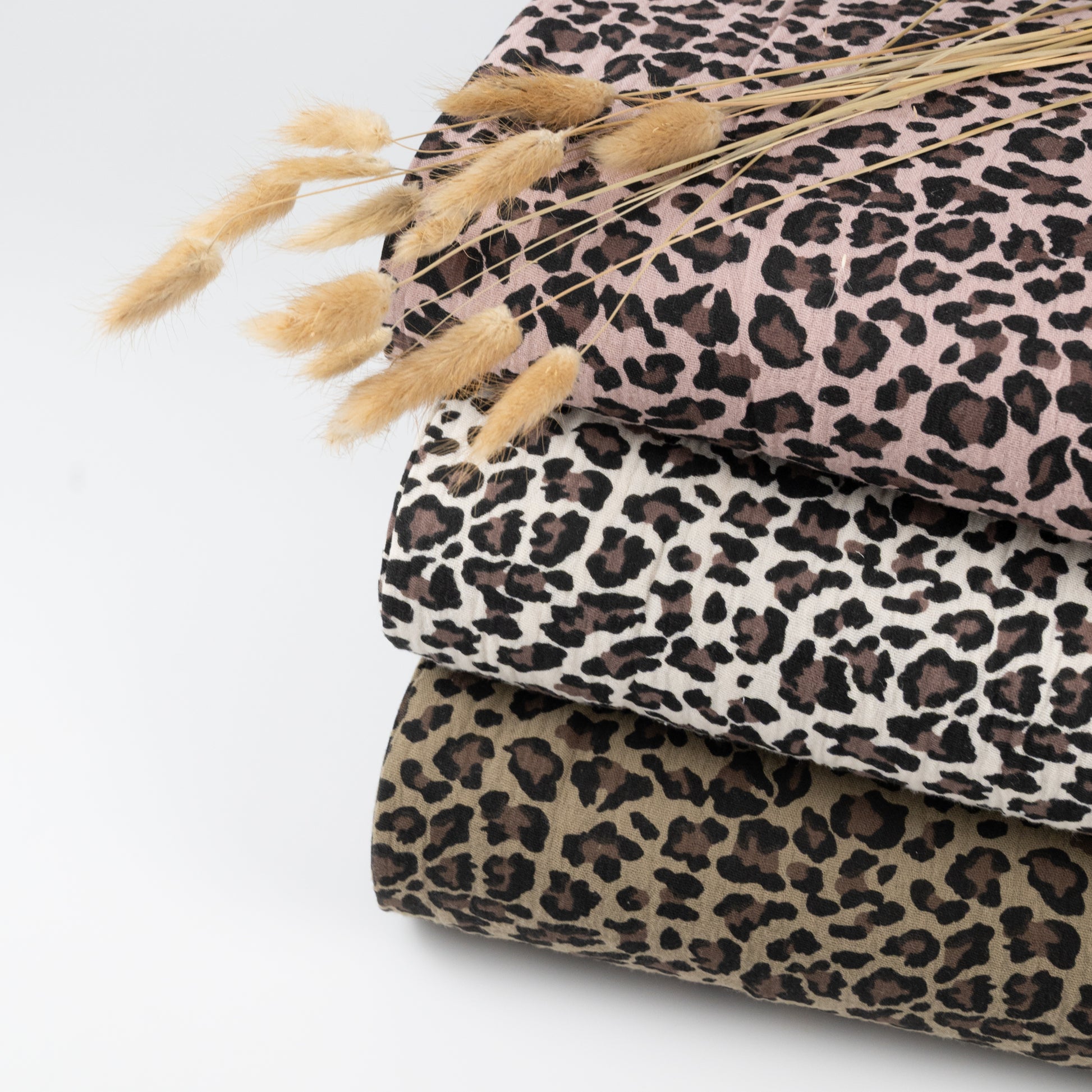 Musselin Leo Print kakao - elli&else