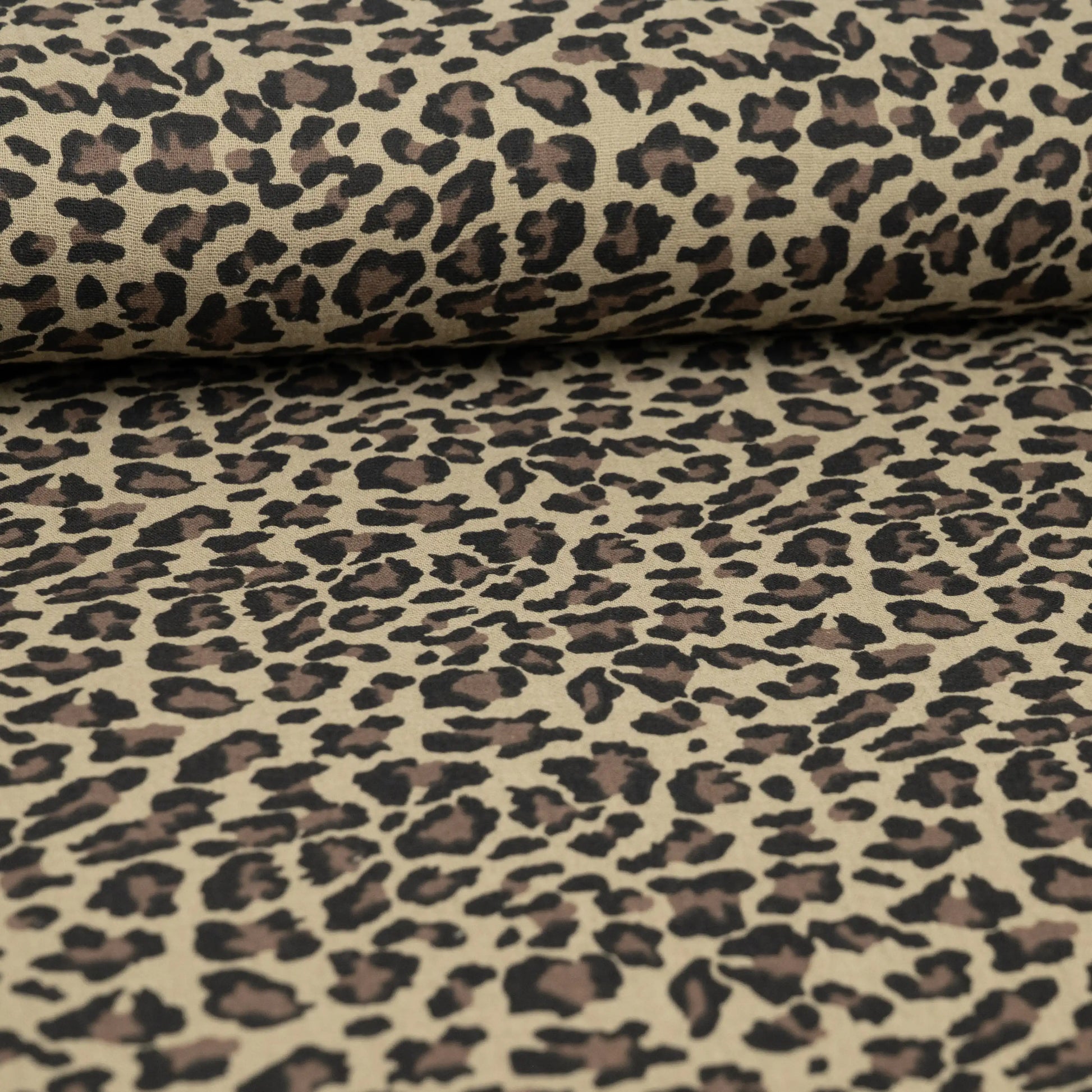 Musselin Leo Print kakao - elli&else