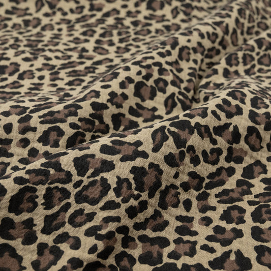 Musselin Leo Print kakao - elli&else