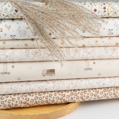 Popeline Leo beige