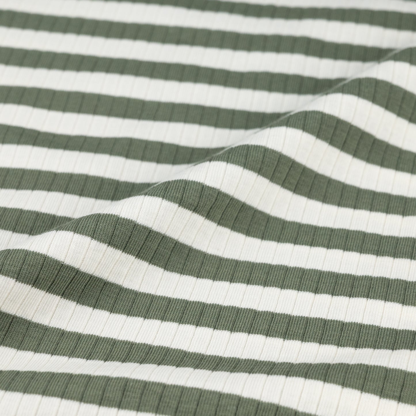 Rib Jersey Streifen oliv - elli&else