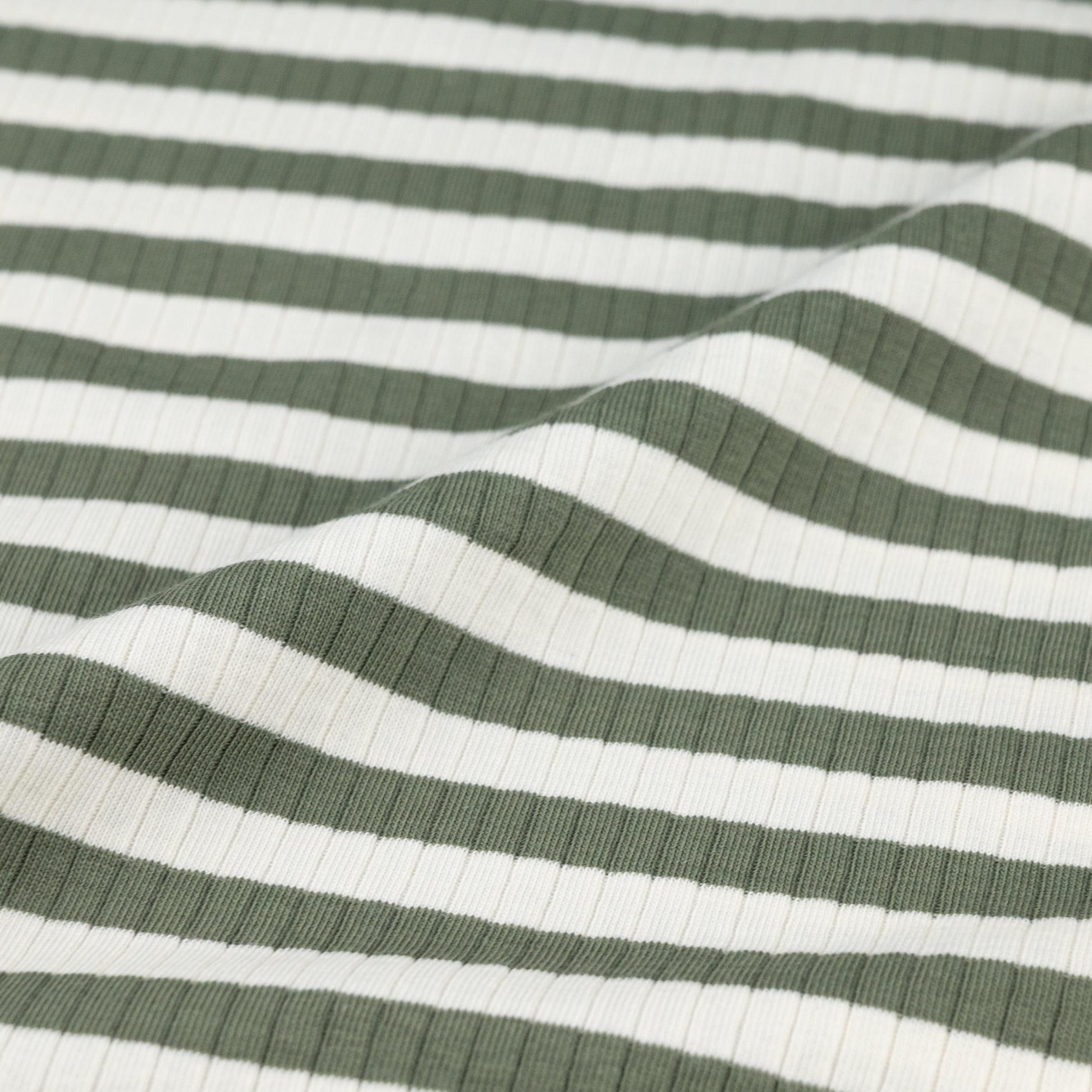 Rib Jersey Streifen oliv - elli&else