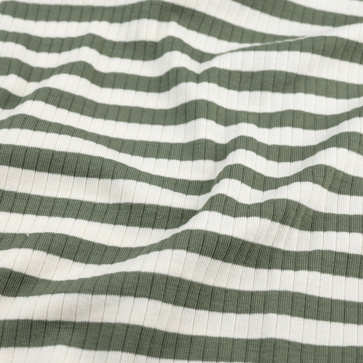 Rib Jersey Streifen oliv - elli&else