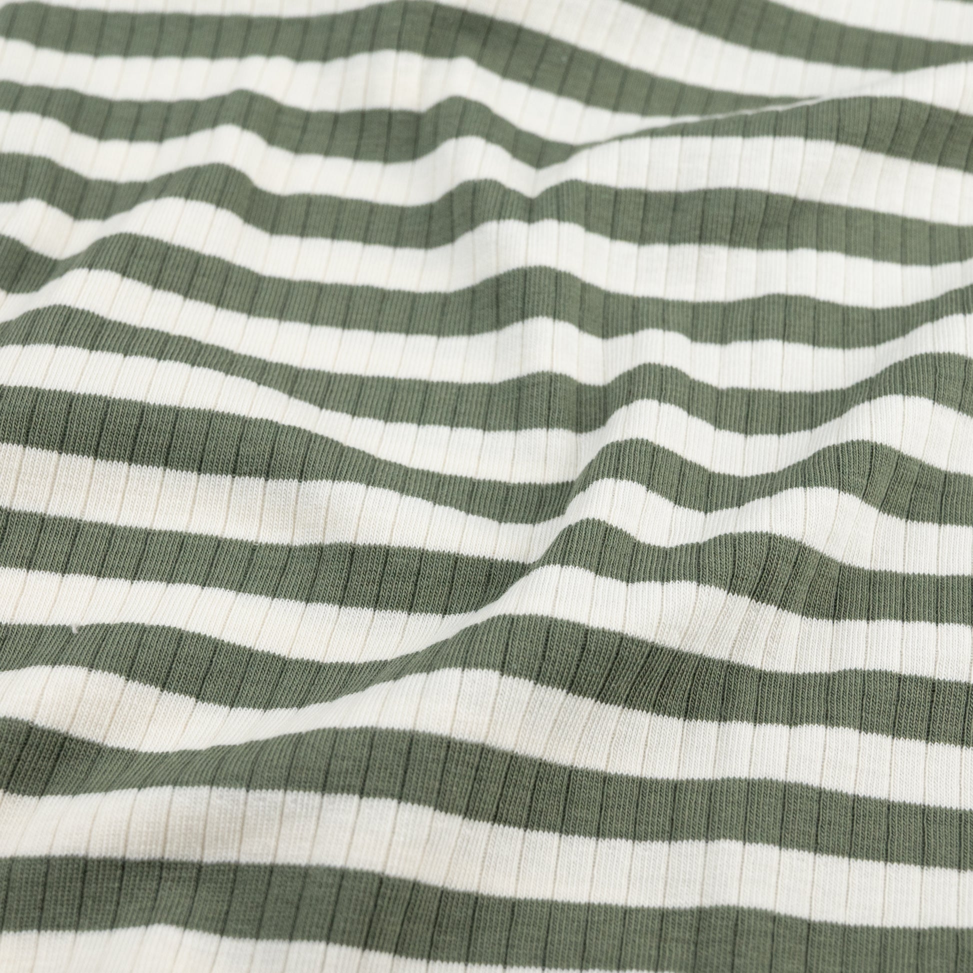 Rib Jersey Streifen oliv - elli&else