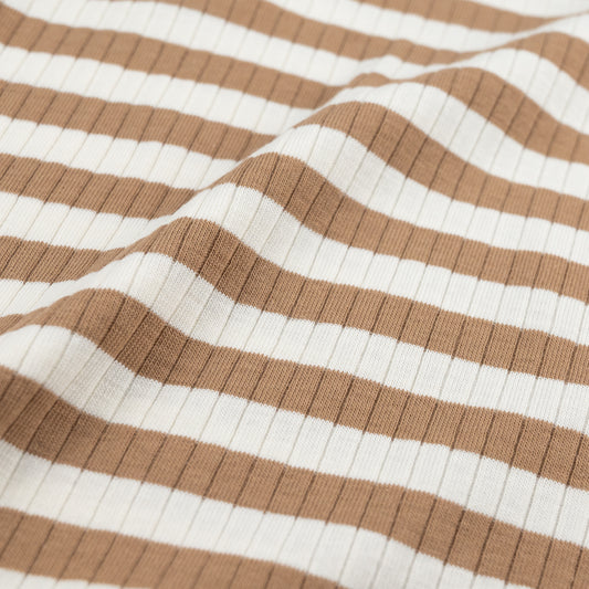 Rib Jersey Streifen zimt - elli&else