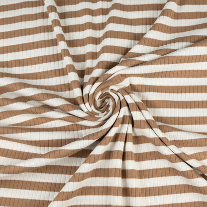 Rib Jersey Streifen zimt - elli&else
