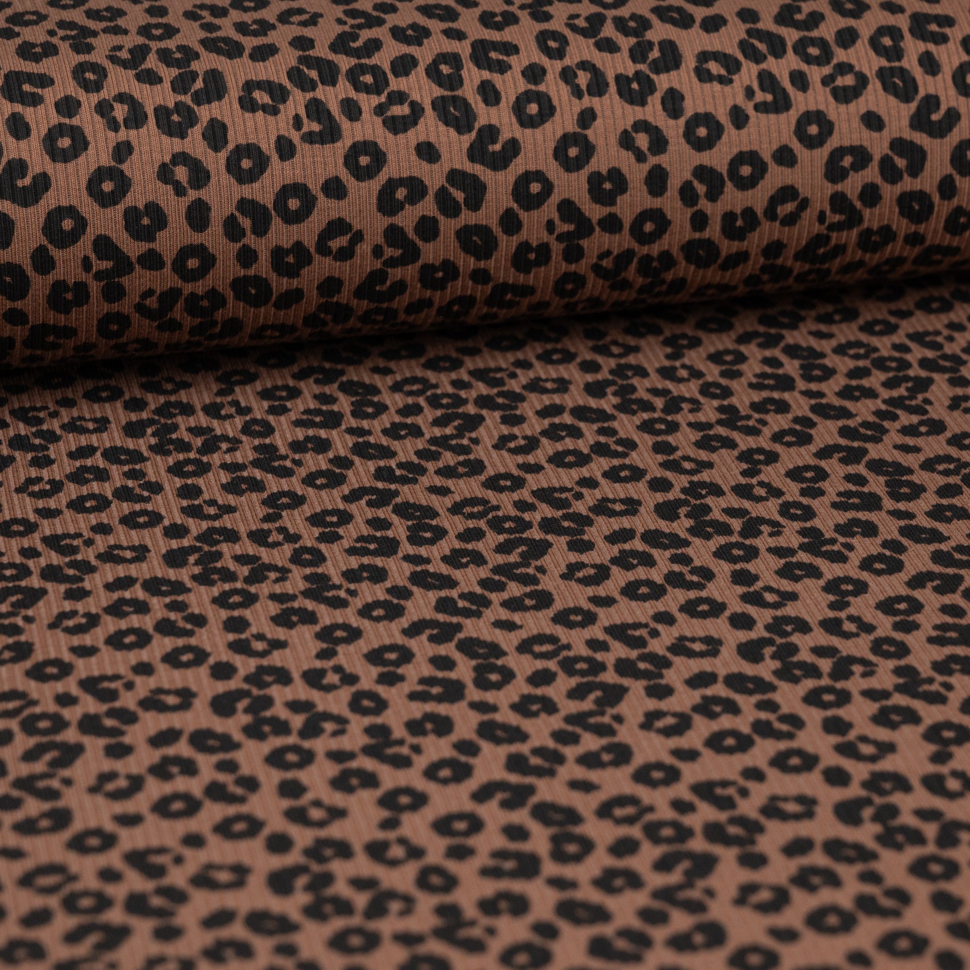 Rib Jersey Leo Print braun - elli&else