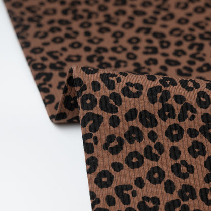 Rib Jersey Leo Print braun - elli&else