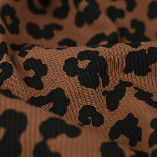 Rib Jersey Leoprint groß