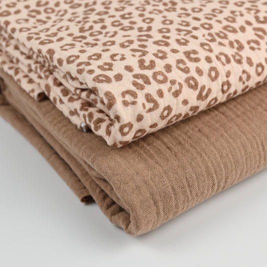 Musselin Leo beige