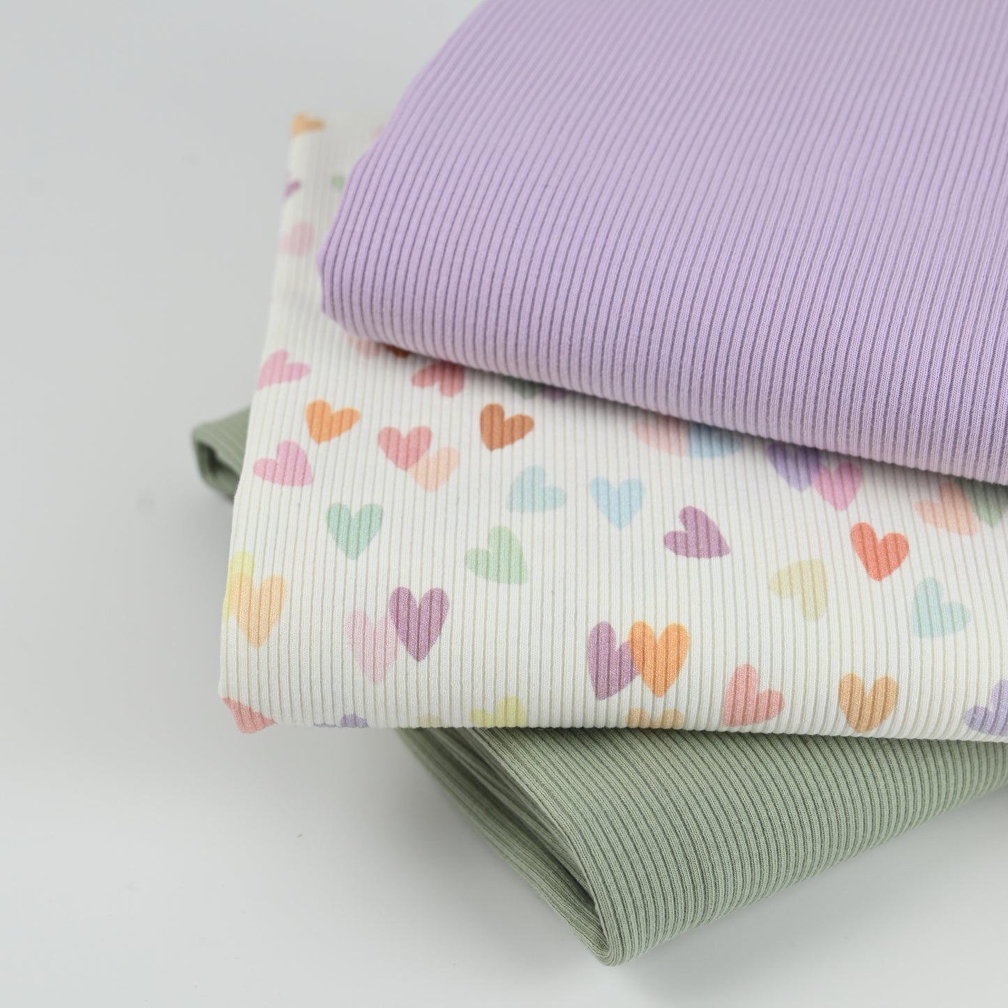 Rib Jersey Herzen bunt - elli&else