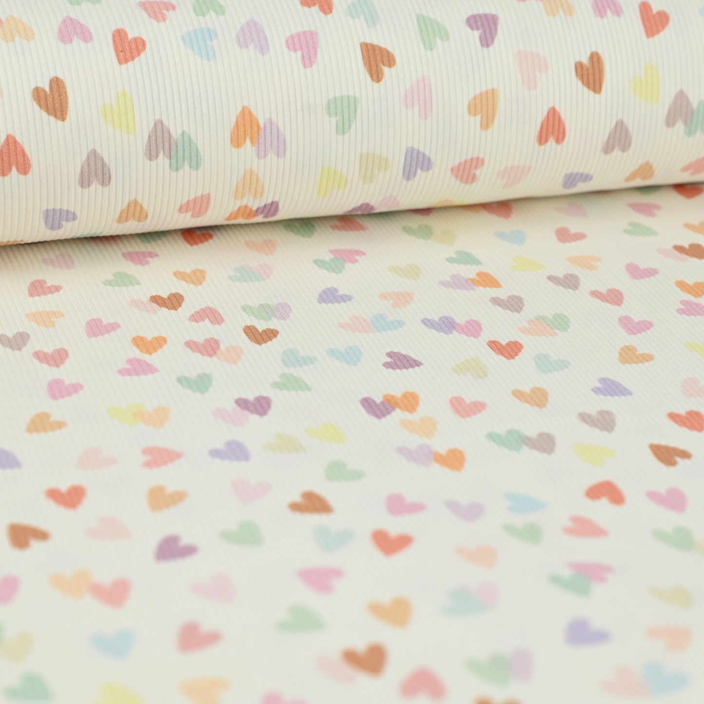 Rib Jersey Herzen bunt - elli&else