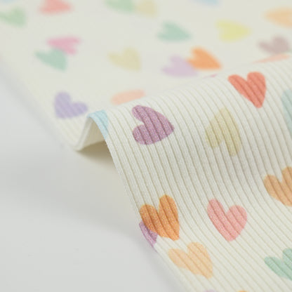 Rib Jersey Herzen bunt - elli&else