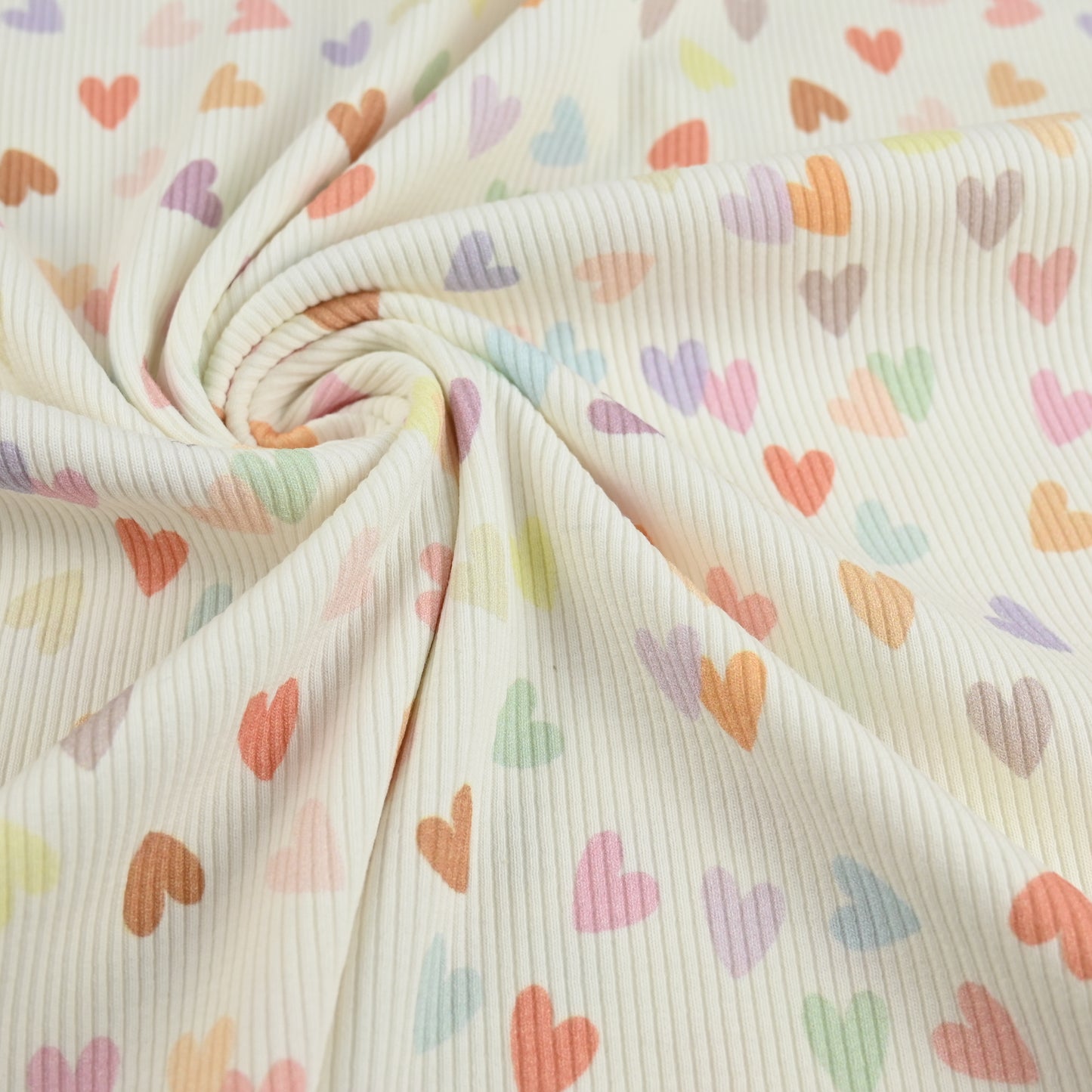 Rib Jersey Herzen bunt - elli&else