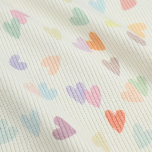 Rib Jersey Herzen bunt - elli&else