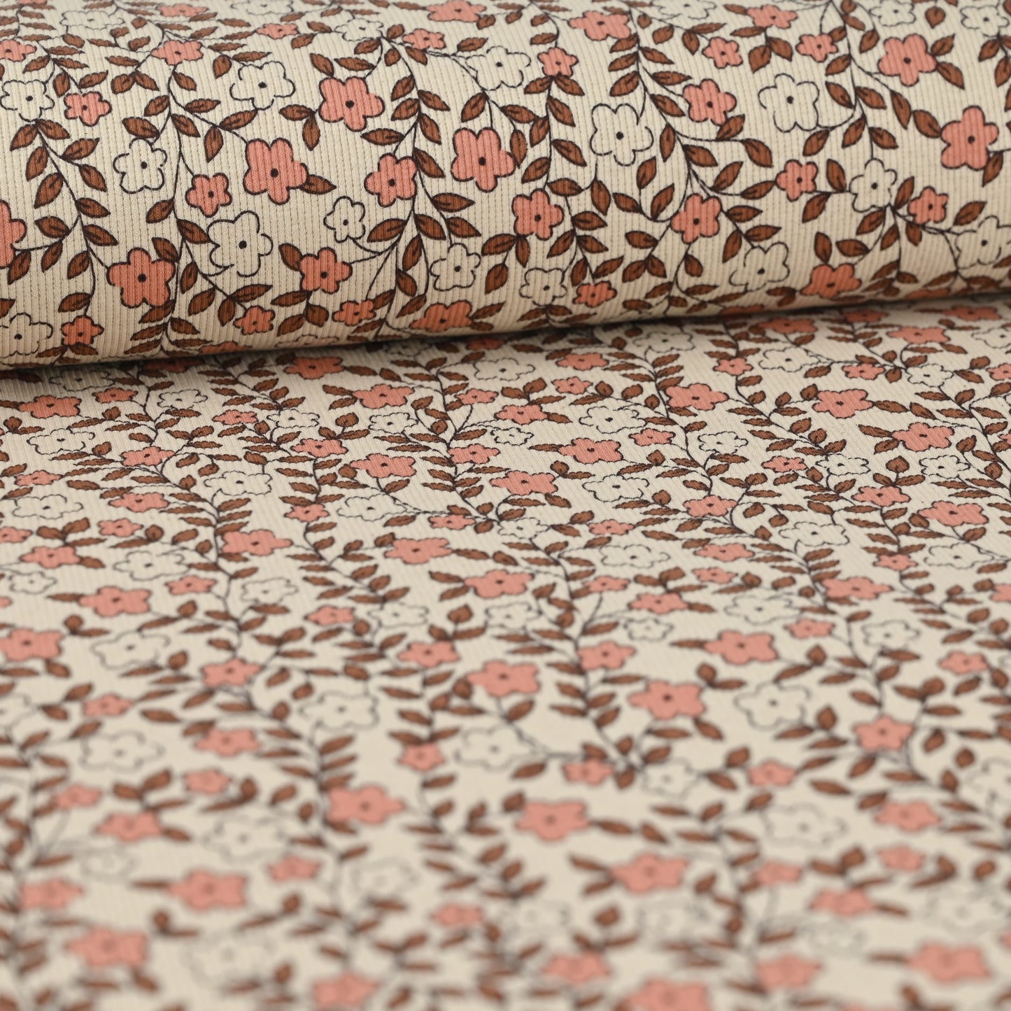 Bio Rib Jersey Blumenranken - elli&else