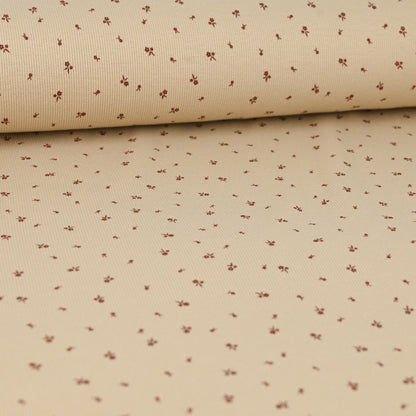 Rib Jersey mini Blumen beige - elli&else