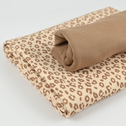 Rib Jersey Leo Print beige - elli&else