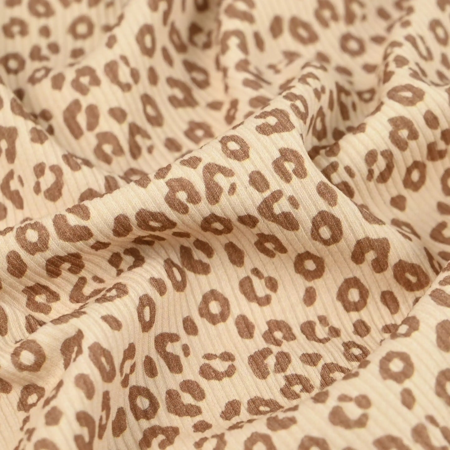 Rib Jersey Leo Print beige - elli&else
