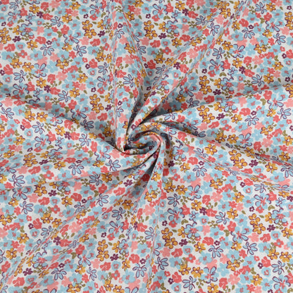 Popeline Wiesenblumen rosa-blau - elli&else