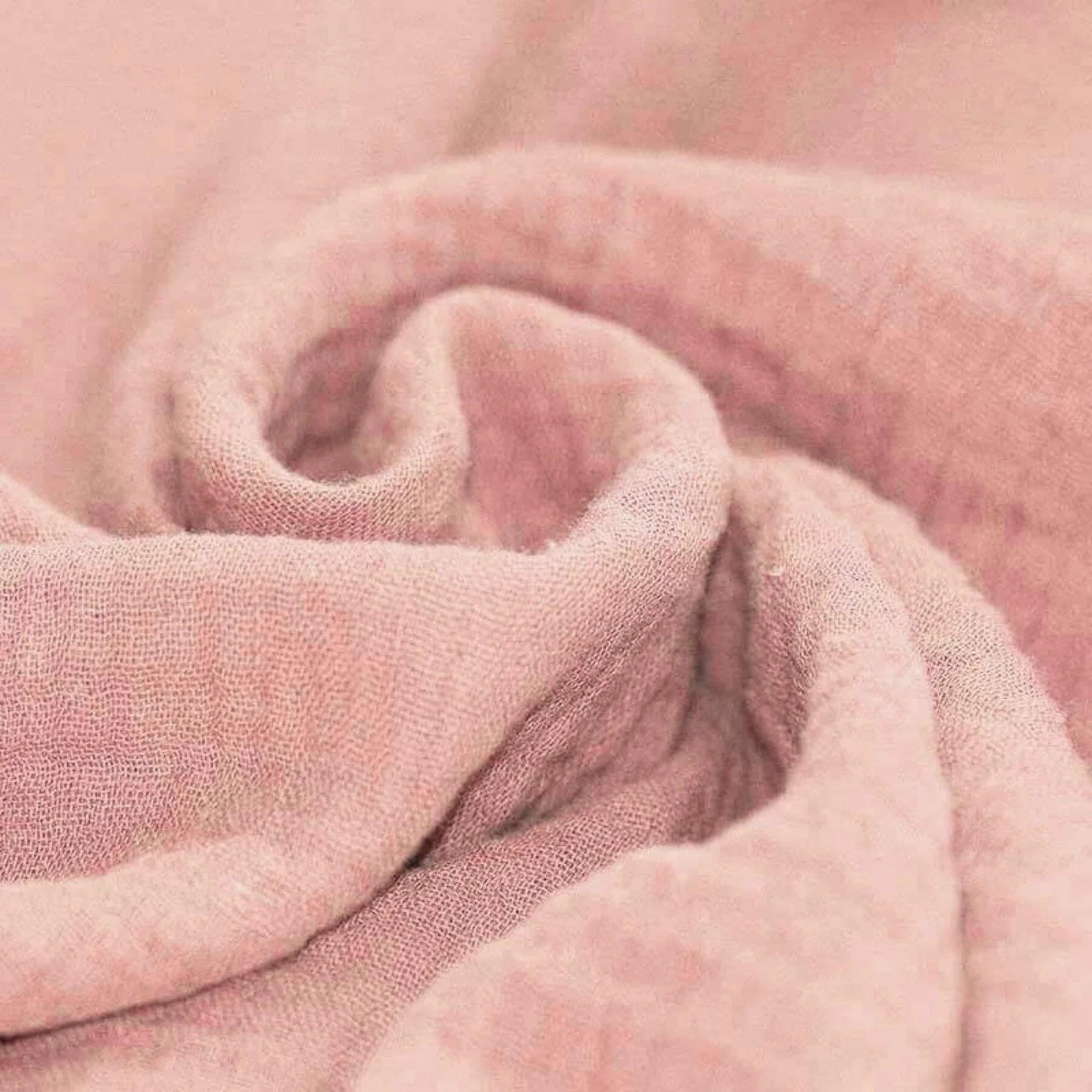 Musselin uni nude rosa