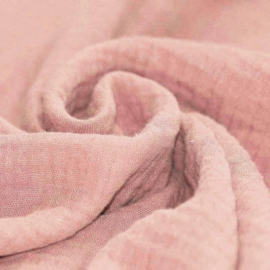 Musselin uni nude rosa