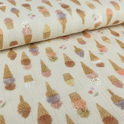 Musselin Eiscreme von Family Fabrics