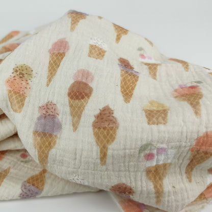 Musselin Eiscreme von Family Fabrics