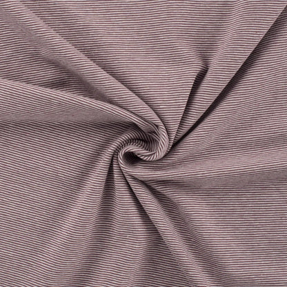 Ringeljersey mauve-weiß