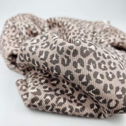 Rib Jersey Leo greige von Family Fabrics - elli&else