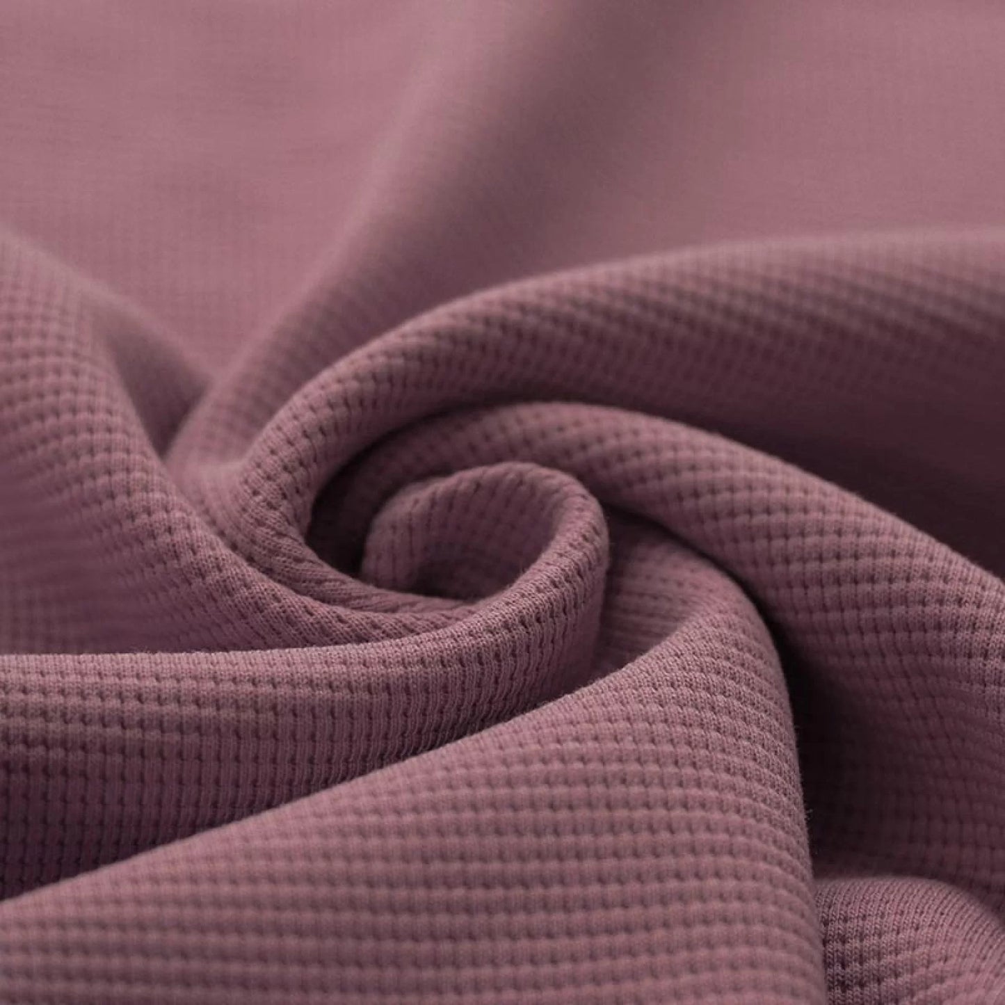 Waffelstrick Jersey Meterware in mauve