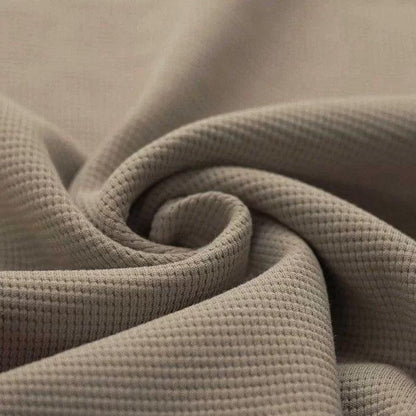 Waffelstrick Jersey taupe - elli&else
