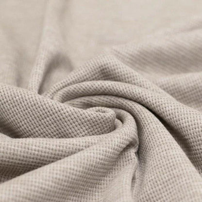 Waffelstrick Jersey beige meliert - elli&else