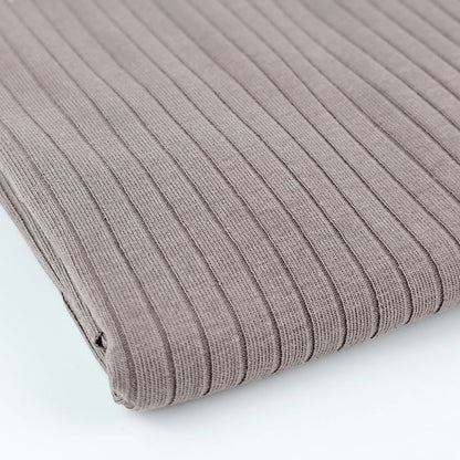 Big Rib Jersey - braun - taupe Meterware - elli&else