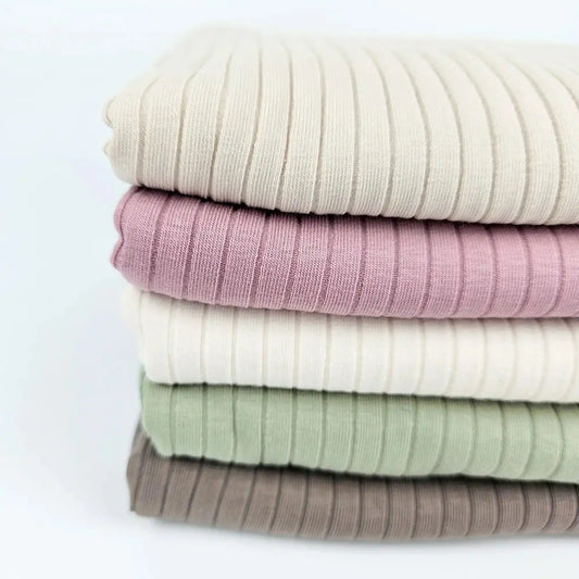 Big Rib Jersey - oliv - Stoff bei elli&else