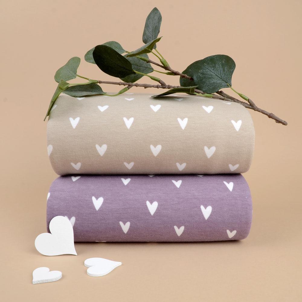 Bio French Terry Herzen dusty lila - elli&else
