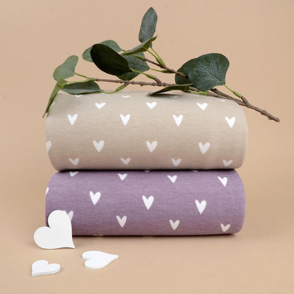 Bio French Terry Herzen dusty lila - elli&else