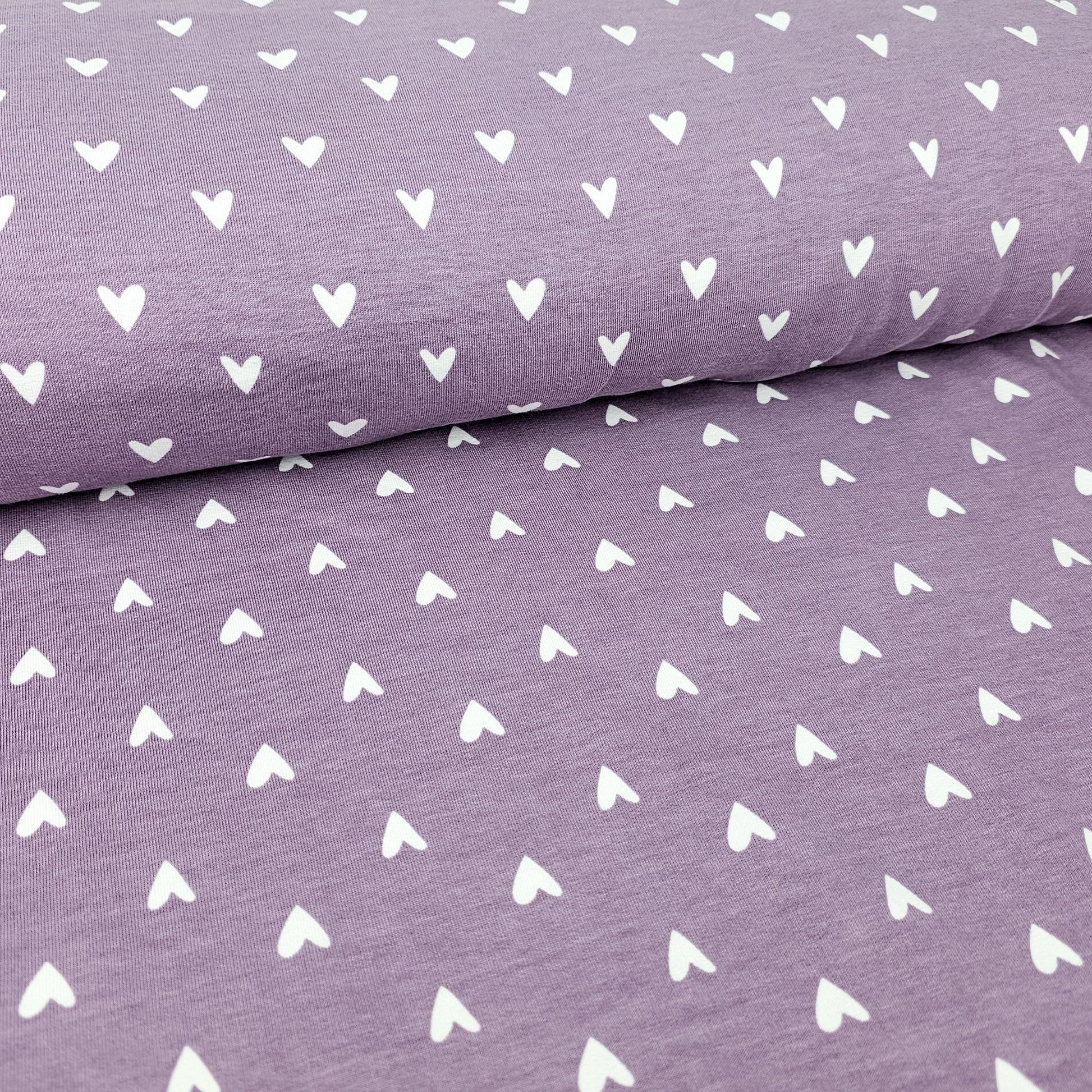 Bio French Terry Herzen dusty lila - elli&else