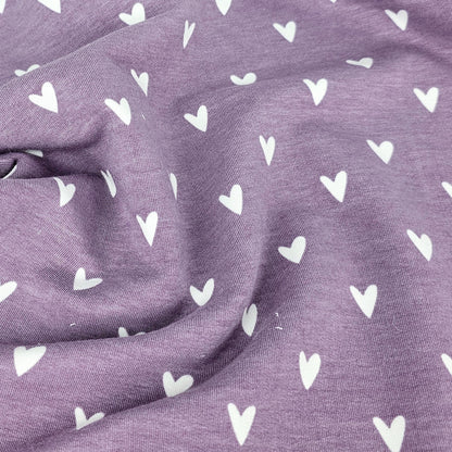 Bio French Terry Herzen dusty lila - elli&else