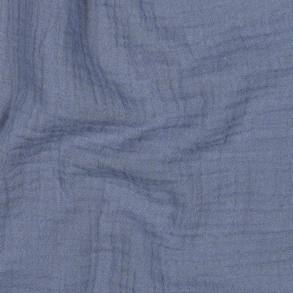 Bio Musselin stoneblue - Stoff bei elli&else