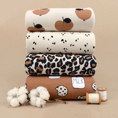 Bio Sweat Leoprint sand Meterware - elli&else