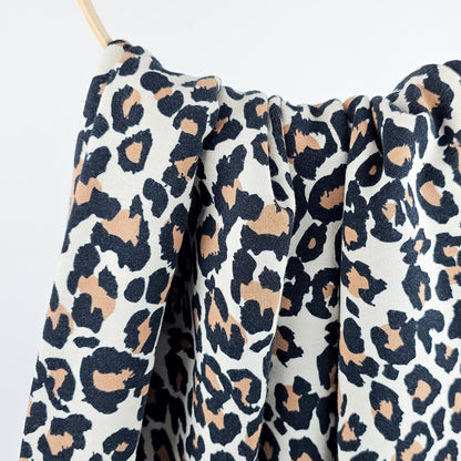 Bio Sweat Leoprint sand Meterware - elli&else