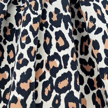 Bio Sweat Leoprint sand Meterware - elli&else