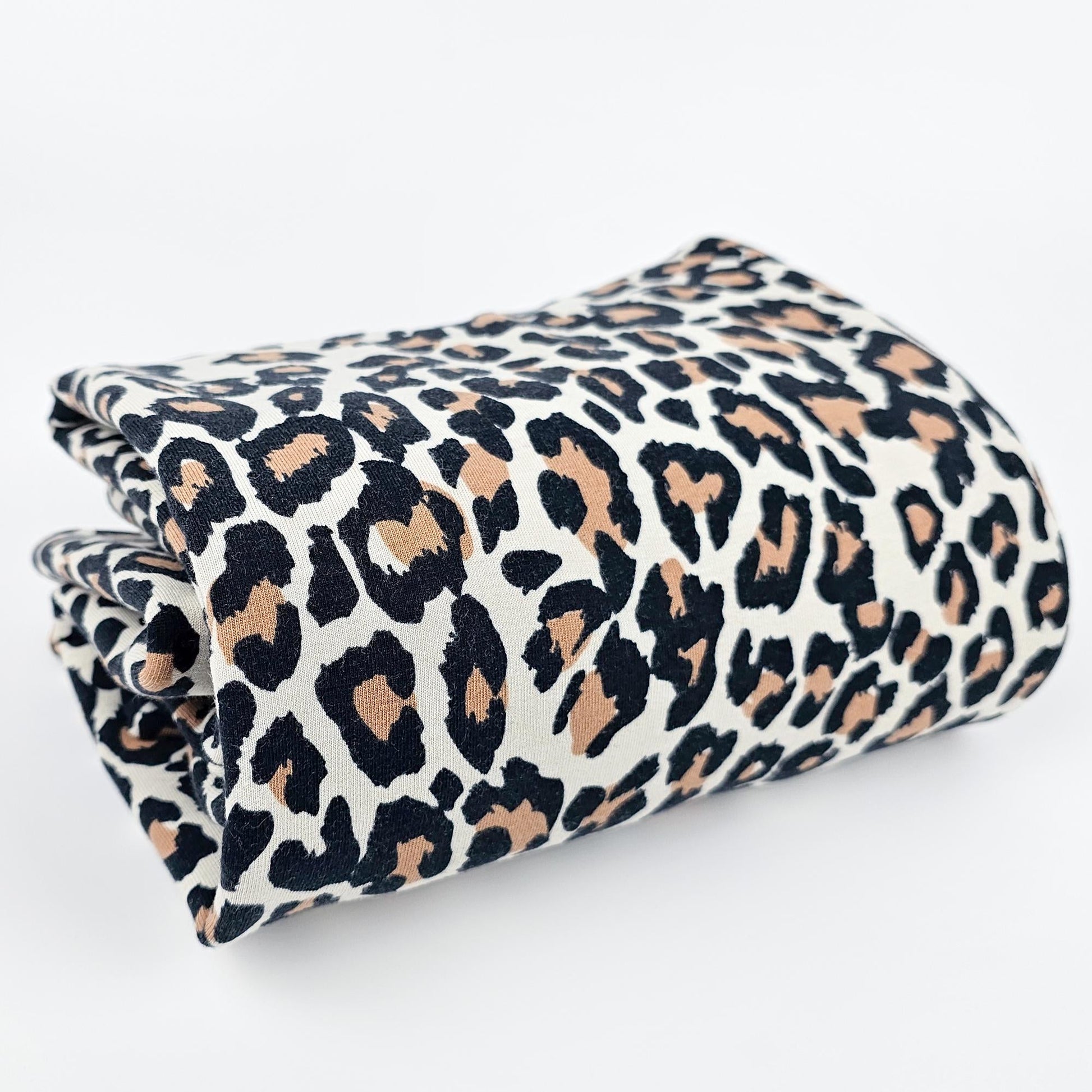 Bio Sweat Leoprint sand Meterware - elli&else