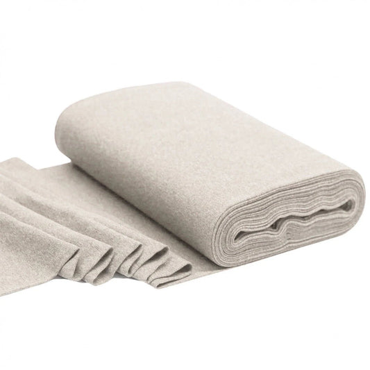 Bündchen beige meliert Meterware - elli&else