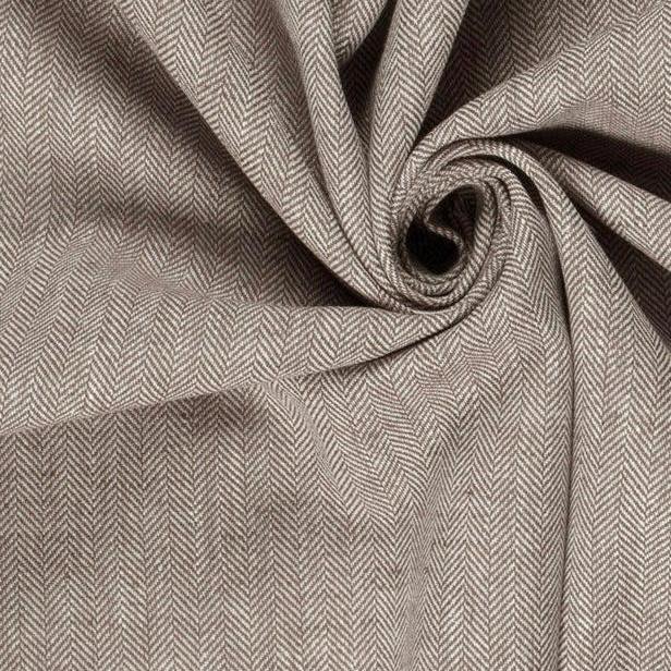 Halbleinen mit Frischgrätmuster Meterware - elli&else